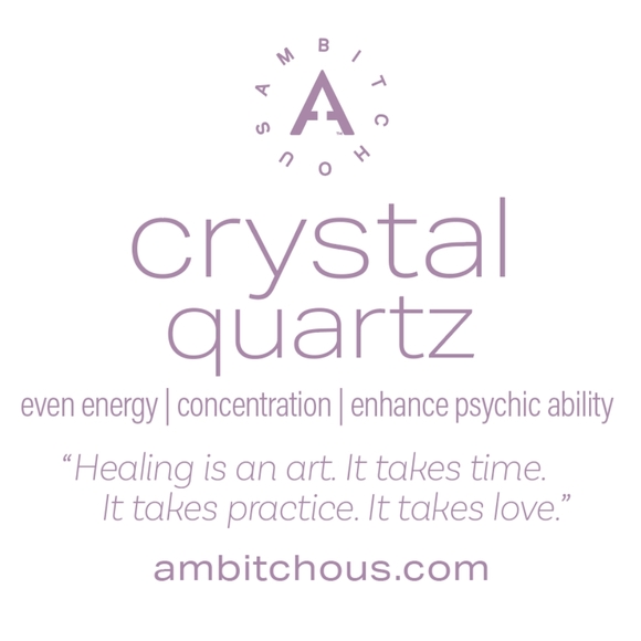 1 Crystal Quartz Pendant with Copper Wire Wrap - Picture 3 of 4